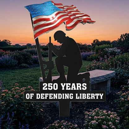 💥🔥 Limited time 57% OFF! First 50 pieces enjoy 57% off! 🔥💥 ✨🇺🇸🗽 15.75 Metal Garden Stake – 🎖️ 250 Years of Defending Liberty