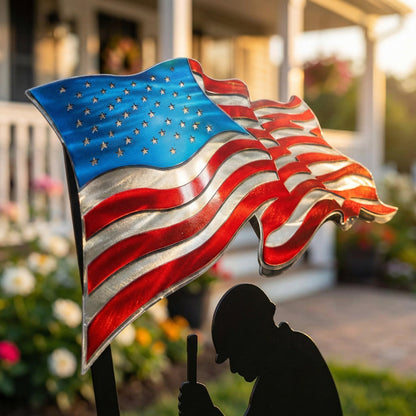 💥🔥 Limited time 57% OFF! First 50 pieces enjoy 57% off! 🔥💥 ✨🇺🇸🗽 15.75 Metal Garden Stake – 🎖️ 250 Years of Defending Liberty