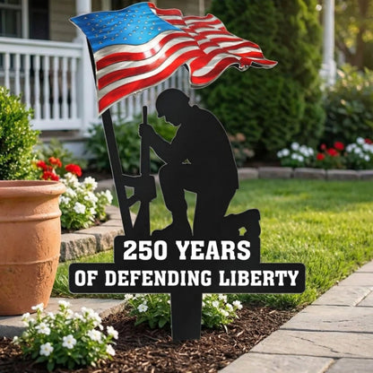 💥🔥 Limited time 57% OFF! First 50 pieces enjoy 57% off! 🔥💥 ✨🇺🇸🗽 15.75 Metal Garden Stake – 🎖️ 250 Years of Defending Liberty