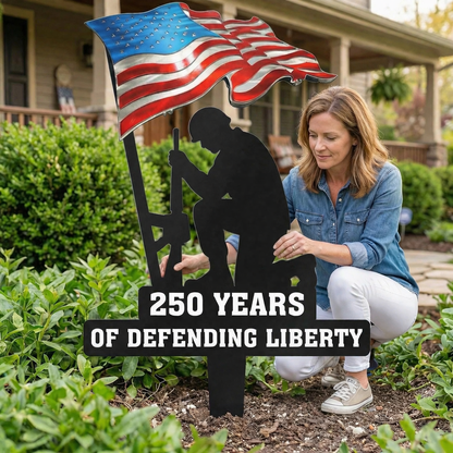 💥🔥 Limited time 57% OFF! First 50 pieces enjoy 57% off! 🔥💥 ✨🇺🇸🗽 15.75 Metal Garden Stake – 🎖️ 250 Years of Defending Liberty