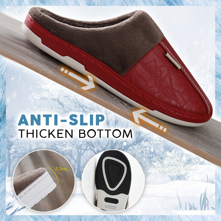 Waterproof PU Warm Slipper